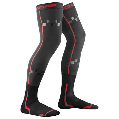 EVS Fusion Sock Combo Black/Red - Youth - FSN-R/BK-Y
