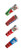 Gaerne GMX Mach 80 Frontal Plates Kit - Stripes - 4753-003 User 1