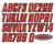 Hardline Boat Lettering Registration Kit 3 in. - 800 Red/Black - REBLK800