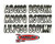 Hardline Boat Lettering Registration Kit 3 in. - 200 White/Black - WHBKG200 Photo - Primary