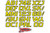 Hardline Boat Lettering Registration Kit 3 in. - 700 Yellow/Black - YEBLK700