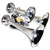 Kleinn Chrome Triple Horn/ 13.5In/11.75In/8.5In - Chrome-Plated Spun Copper - 502 Photo - Primary