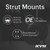 KYB Shocks & Struts Strut Mounts Rear JAGUAR Vanden Plas 1995-03 JAGUAR XJ6 XJ12 XJS Sovereign 1995- - SM5358 Photo - Primary