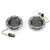 Letric Lighting 99-03 Premium Halo Chrome Switchbacks Running Light w/ Amber Turn Signals (1157) - LLC-FLHC-7WAS Photo - Primary