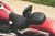 Mustang 18-21 Harley Fat Boy Wide Tripper Solo Seat w/Driver Backrest Diamond Stitch - Black User 1