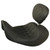 Mustang 06-17 Harley Dyna Wide Tripper Forward Solo Seat w/Driver Backrest Diamond Stitch - Black User 1