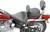 Mustang 00-15 Harley Softail Std Rear Tire Wide Touring Solo Seat w/Driver Backrest w/Studs - Black User 1