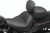 Mustang 18-21 Harley Fat Bob Standard Touring Solo Seat w/Driver Backrest - Black Photo - Primary