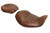 Mustang 06-17 Harley Dyna Wide Tripper Forward Solo Seat Diamond Stitch - Distressed Brown Photo - Primary