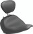 Mustang 18-21 Harley Fat Boy Wide Tripper Solo Seat w/Driver Backrest - Black Photo - Primary