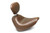Mustang 18-21 Harley Fat Bob Wide Tripper Solo Seat w/Driver Backrest - Brown Photo - Primary