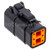 NAMZ Deutsch DTM 6-Position Plug w/6 Stamped Terminals & Wedgelock - Black (HD 74116-98BK) Photo - Primary