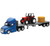 New Ray Toys Freightliner Cascadia Flatbed with Farm Tractor and Round Hay Bale/ Scale - 1:43 User 1