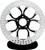 Performance Machine Disc/Carr 13x.20 Sf Galaxy Left - Contrast Cut Platinum Photo - Primary