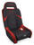 PRP GT3 Rear Suspension Seat- Black/Red Photo - Primary