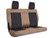 PRP 07-10 Jeep Wrangler JK Rear Seat Covers/2 door - Black/Tan Photo - Primary