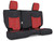PRP 13-18 Jeep Wrangler JK Rear Seat Cover/2 door - Black/Red Photo - Primary