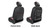 PRP 2018+ Jeep Wrangler JLU/4 Door/ Jeep Gladiator JT/ Rubicon Front Seat Covers (Pair) - All Black Photo - Close Up