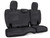 PRP 2018+ Jeep Wrangler JLU/4 Door Rear Bench Cover w/ Cloth Interior - Black w/ Red Stitching Photo - Primary