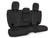 PRP 2018+ Jeep Wrangler JLU/4 Door Rear Bench Cover w/ Leather Interior - Black w/ Red Stitching Photo - Primary