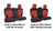 PRP 2018+ Jeep Wrangler JLU/4 Door Rear Bench Cover w/ Leather Interior - Black w/ Red Stitching Photo - Close Up