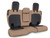 PRP 2018+ Jeep Wrangler JLU/4 door Rear Bench Cover with Leather Interior - Black/Tan Photo - Primary