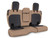PRP 2018+ Jeep Wrangler JLU/4 door Rear Bench Cover with Leather Interior - Black/Tan Photo - Primary