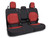 PRP 2020+ Jeep Gladiator JT Rear Bench Cover with Leather Interior - Black/Red Photo - Primary