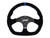 PRP Suede D-Shape Steering Wheel - Blue Photo - Close Up