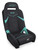 PRP GT3 Suspension Seat - Black/Teal Photo - Primary