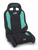PRP EnduroCrawl Reclining Suspension Seat - Black/Teal Vinyl - Passenger Photo - Primary