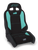 PRP EnduroCrawl Reclining Suspension Seat - Black/Teal Tweed - Driver Photo - Primary