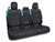 PRP Jeep Wrangler JT Rear Bench Covers - with no Armrest - Black/Teal Photo - Primary