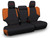 PRP 11-24 Toyota 4Runner Rear Bench Cover - 5-seat model - Black/Orange Photo - Primary