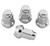 QuadBoss Lug Nuts 10x1.25 - 14mm-Od - Black - Box of 4