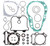 QuadBoss 03-06 Kawasaki KFX80 Complete Gasket Set w/ Oil Seal