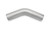 Vibrant 5in O.D. T304 SS 45 deg Mandrel Bend 6in x 6in leg lengths (7.5in Centerline Radius) - 13105 Photo - Primary