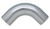 Vibrant 1.5in O.D. Universal Aluminum Tubing (90 degree bend) - Polished - 2158 Photo - Primary