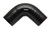 Vibrant 4 Ply Reinforced Silicone Elbow Connector - 1.5in I.D. - 90 deg. Elbow (BLACK) - 2749 Photo - Primary