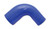 Vibrant 4 Ply Reinforced Silicone 90 degree Transition Elbow 2in ID x 2.5in I.D. 90 deg. Elbow BLUE - 2780B Photo - Primary