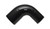 Vibrant 4 Ply Reinforced Silicone 90 degree Transition Elbow - 2.5in I.D. x 2.75in I.D. (BLACK) - 2781 Photo - Primary