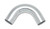 Vibrant 3in O.D. Universal Aluminum Tubing (120 degree Bend) - Polished - 2827 Photo - Primary