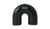 Vibrant 4 Ply Reinforced Silicone Elbow Connector - 1.25in ID x 5.50in Leg 180 Deg Elbow (Black) - 19656 Photo - Primary