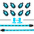 XK Glow Strips Single Color XKGLOW LED Accent Light Motorcycle Kit Light Blue - 8xPod + 2x8In User 1