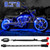 XK Glow Single Color XKGLOW LED Accent Light Motorcycle Kit Blue - 8xPod + 2x8InStrips User 1