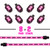 XK Glow Strips Single Color XKGLOW LED Accent Light Motorcycle Kit Pink - 8xPod + 2x8In User 1
