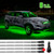 XK Glow Tube Single Color Underglow LED Accent Light Car/Truck Kit Green - 8x24In User 1
