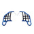 ARCTIC CAT DVX 400 04-08 Tusk Comp Series Nerf Bars Blue With Black Webbing