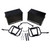 HONDA Africa Twin CRF1000L 16-17 Tusk Aluminum Panniers with Pannier Racks V2 Large Black