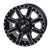 ARCTIC CAT Stampede 20 4/137 Tusk Cascade Wheel 14x7 5.0 + 2.0 Machined/Black